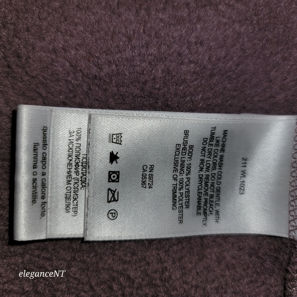 Columbia Lavendar Zipup Sleeveless Fleece Jacket Sz: Small - Picture 4 of 9